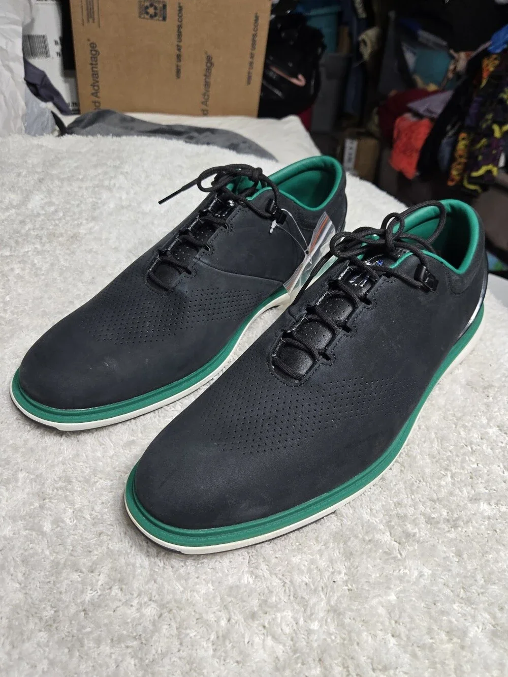 Nike Air Jordan ADG 4 x Eastside Golf Shoes Green Black FJ0850-001 Men's Sz 13